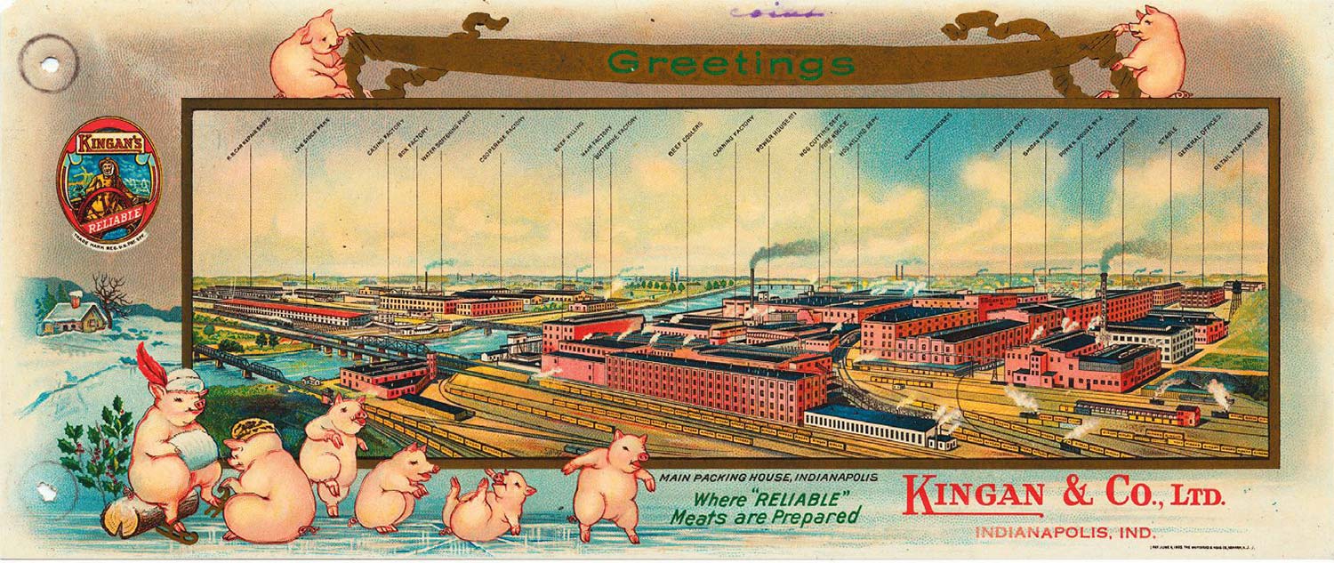 1905 Kingan & Co. greeting card.