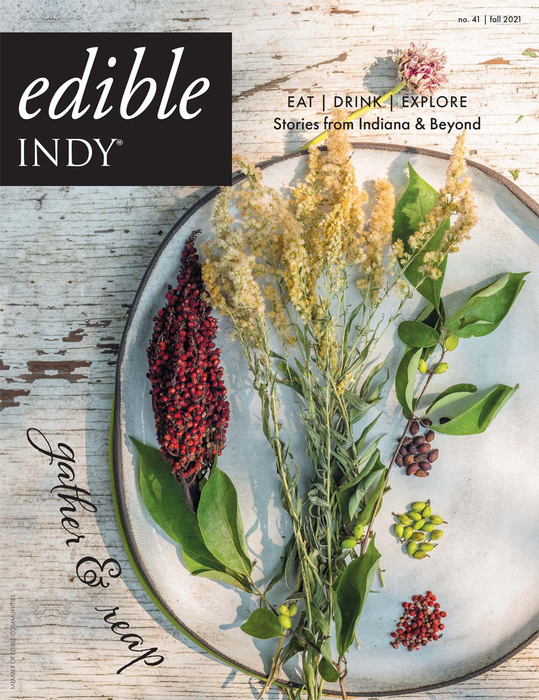 Edible Indy Fall 2021 issue cover