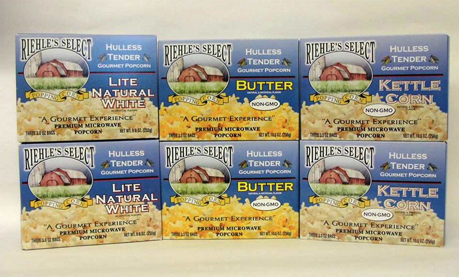 Riehle'S Select Popping Corn Hulless Butter Microwave Popcorn