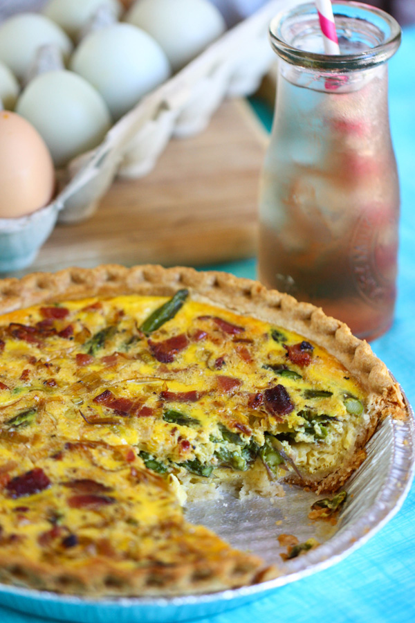 Bacon Asparagus Quiche Recipe | Edible Indy