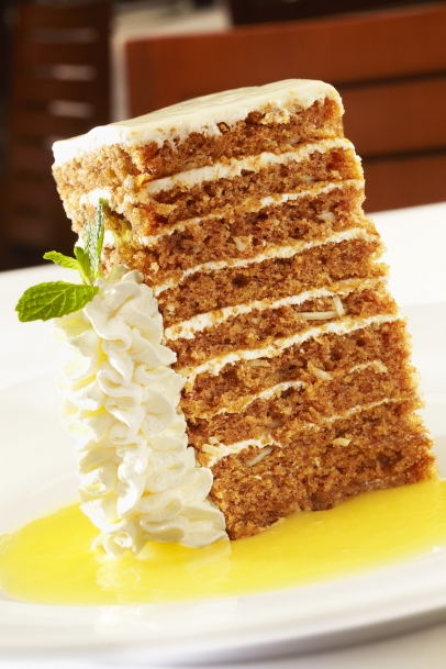 10 Layer Carrot Cake, Ocean Prime Indianapolis, national carrot cake day, 