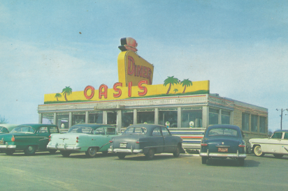 The Oasis Diner in the 50s. 