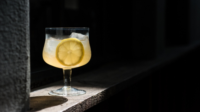 Upsy Daisy craft cocktail with lemon with St. Augustine Distillery Vodka