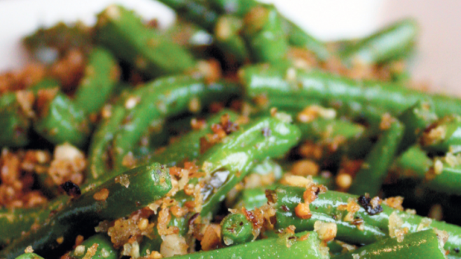 Green Beans and Hazelnuts