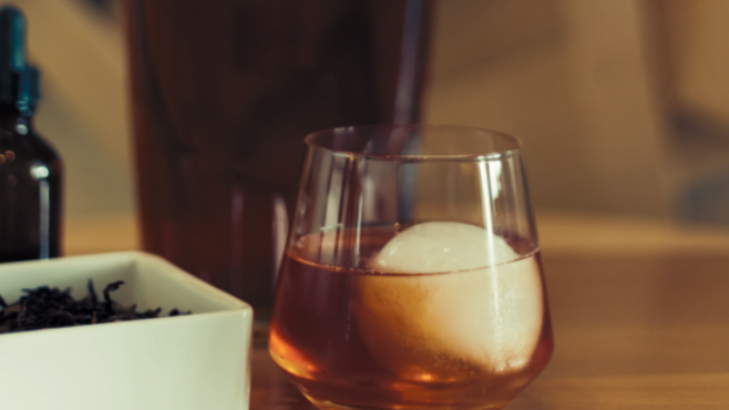 Tobacco Old-Fashioned Cocktail